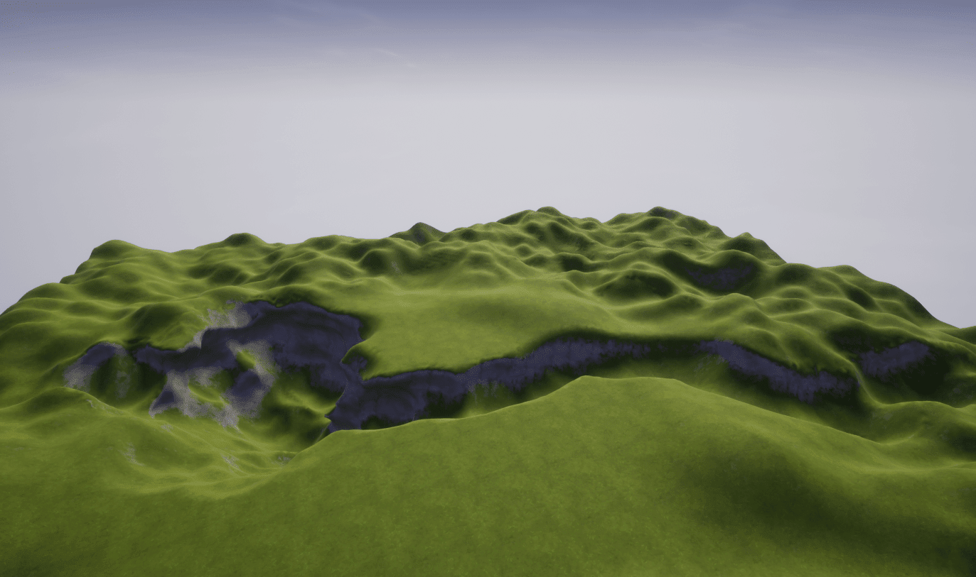 Carved Pond and River