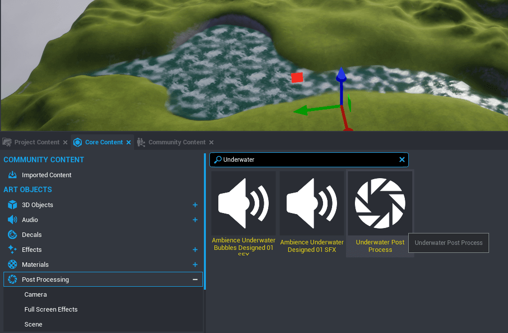 Find Underwater Post Process