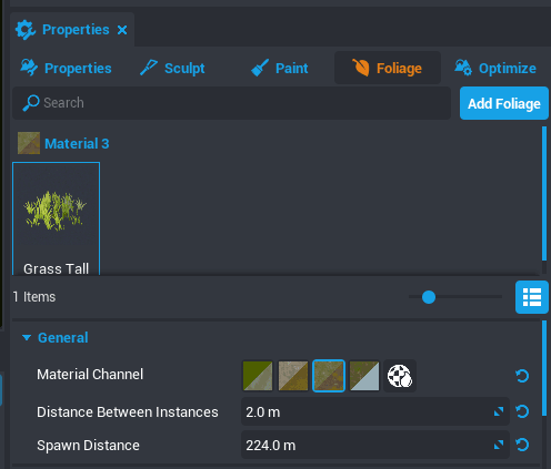 Foliage with Tall Grass Selected