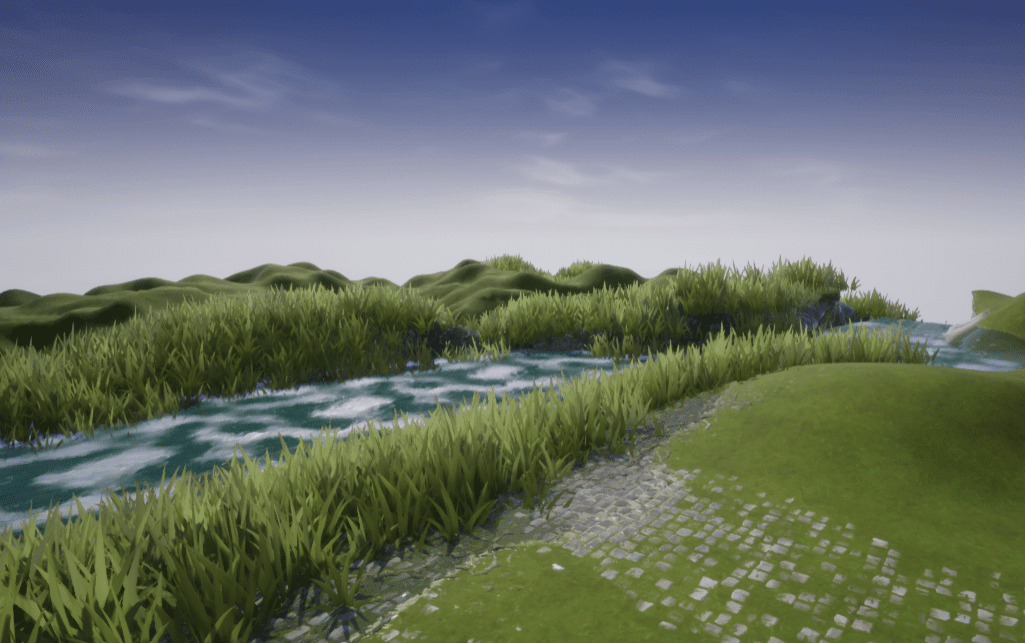 Grass along the River