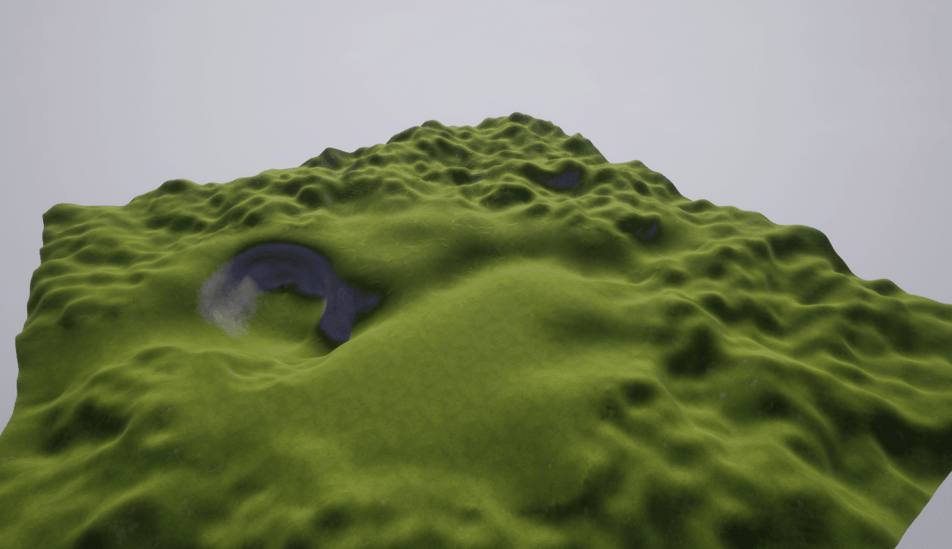 Smoothed Pond and River