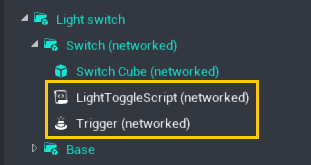 Script and Trigger in the Switch Folder